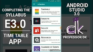 Simple Timetable App Tutorial E3.0 - Subjects and Syllabus Activity! (Android Studio 3.0) screenshot 5