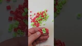 Herringbone Stitch beading tutorial #shorts  | stef stuff