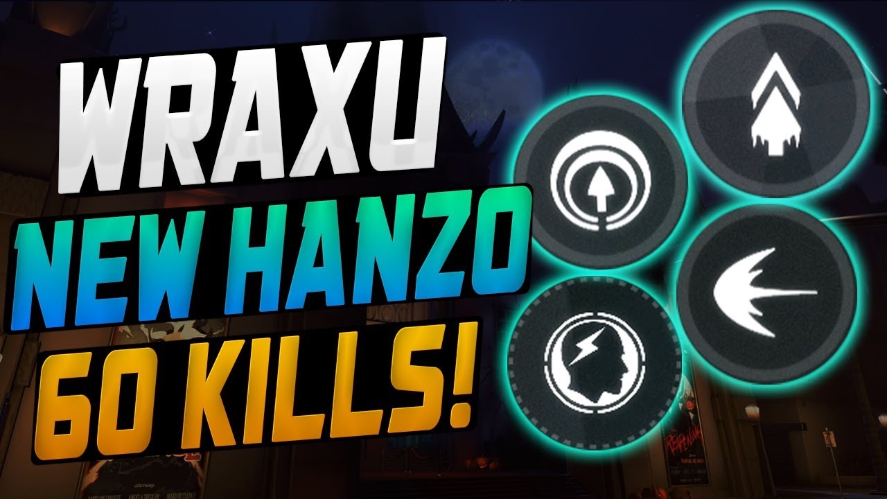 WRAXU DOMINATING AS NEW HANZO! 60 ELIMS! [ OVERWATCH SEASON 10 TOP 500 ]