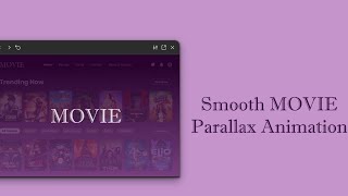 Cinematic Movie Website UI Design with Parallax Animation | Figma Prototype