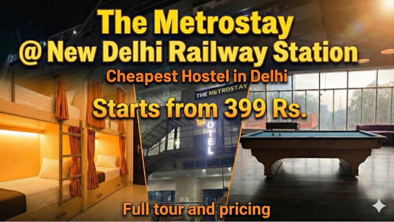 Cheapest Stay in Delhi! ₹399 Luxury Pods near New Delhi Railway Station (Safe?)  