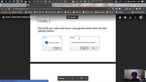 Tutor Belajar Visual Basic - Membuat Message Box