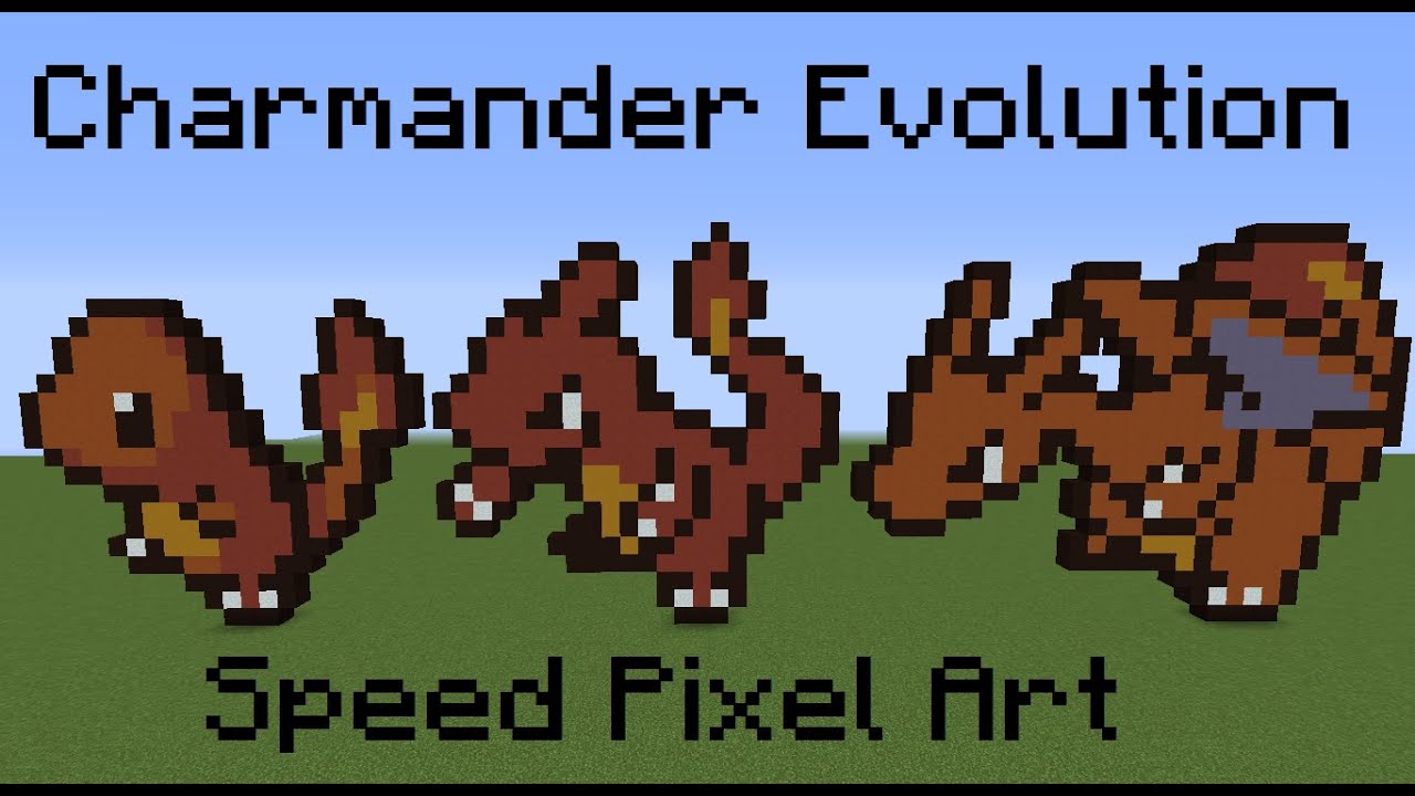 Charmander Evolution | Speed Pixel Art - YouTube