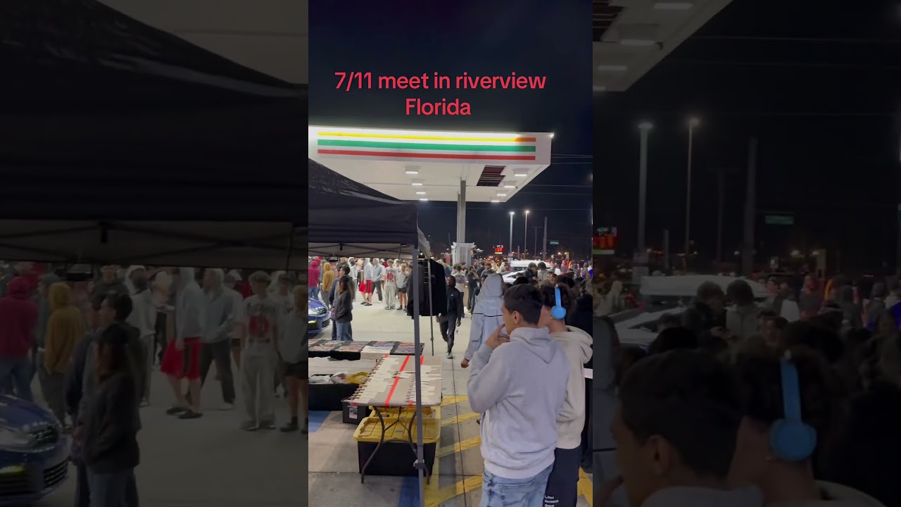 7/11 mega meet went crazy, 1000 plus cars… 