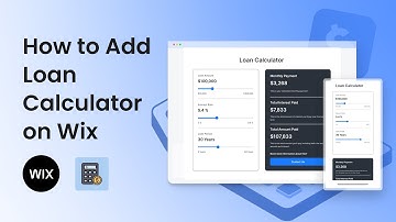 How to add a Loan Calculator to your Wix Site
