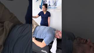 SEVERE SCIATICA! Full video!  #chiropractic #trending #amsr #ringdinger #shorts