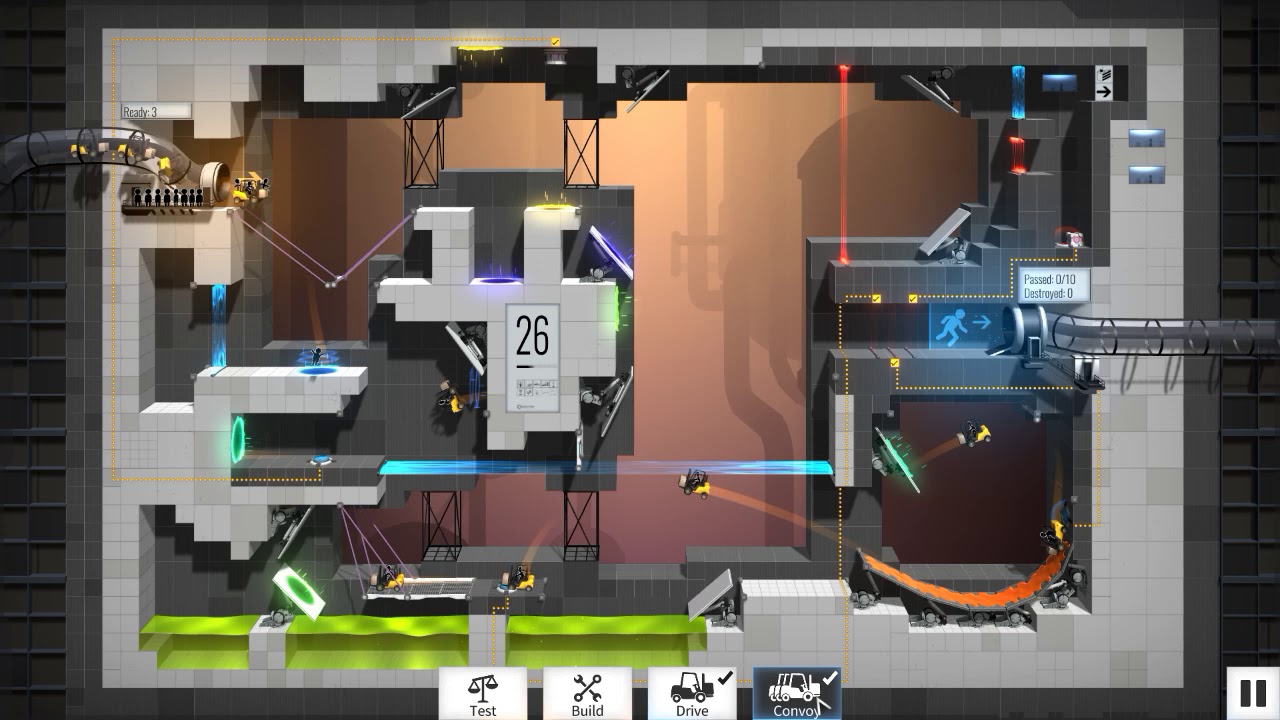 Bridge Constructor Portal Portal Proficiency DLC level 26 low budget ...