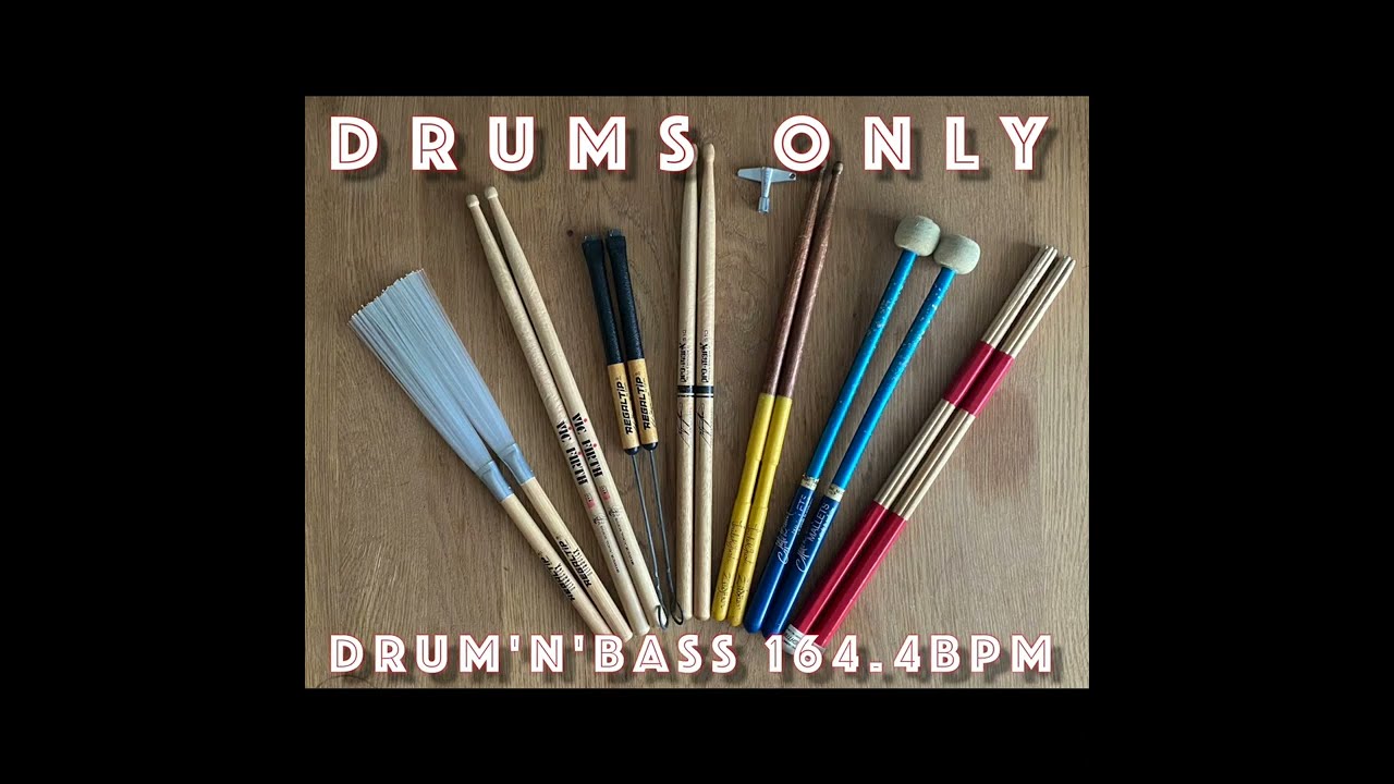 Drums Only - Drum'n'Bass 164.4 BPM ドラムだけ！ ドラムンベース