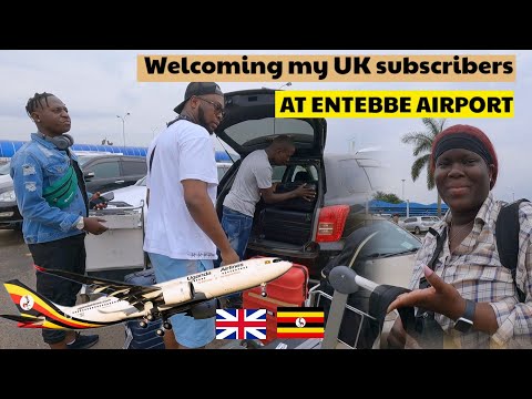 Welcoming My Subscribers From The UK To Uganda At Entebbe International Airport @TheOdaroFamily