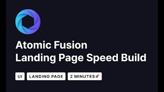Atomic Fusion - Landing Page Speed Build
