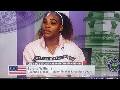 Serena Williams - G.O.A.T. Post 2019 Wimbledon Ladies Championship Match