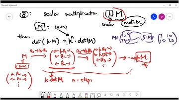 Properties of determinants