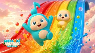 Who's Sliding Down the Rainbow? 🌈 | Colors Song for Kids
