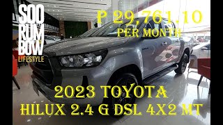 2023 Toyota Hilux 2.4 G DSL 4x2 MT Review, Downpayment & Monthly