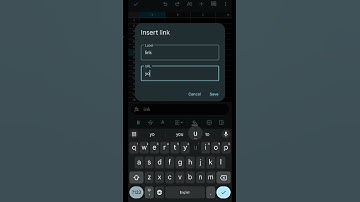 how to insert link on google sheet app