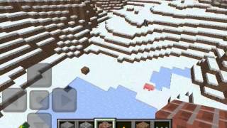 MCPE Seed Showcase: 1356808220- Snowy mountains, cliffs, ice ocean, cool terrain screenshot 5