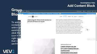 How to Easily Add Content Blocks to Your Website Using VEVS Website Builder