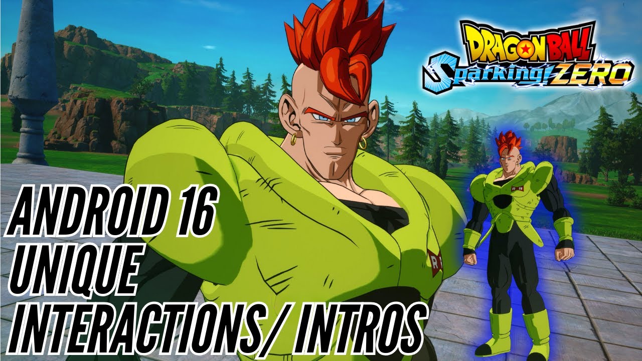 Android 16 Unique Interactions/ Intros - Dragon Ball Sparking Zero ...