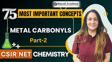 MPC-10  Metal Carbonyl part-2 | organometallic compounds Most Important Concept CSIR NET Chemistry