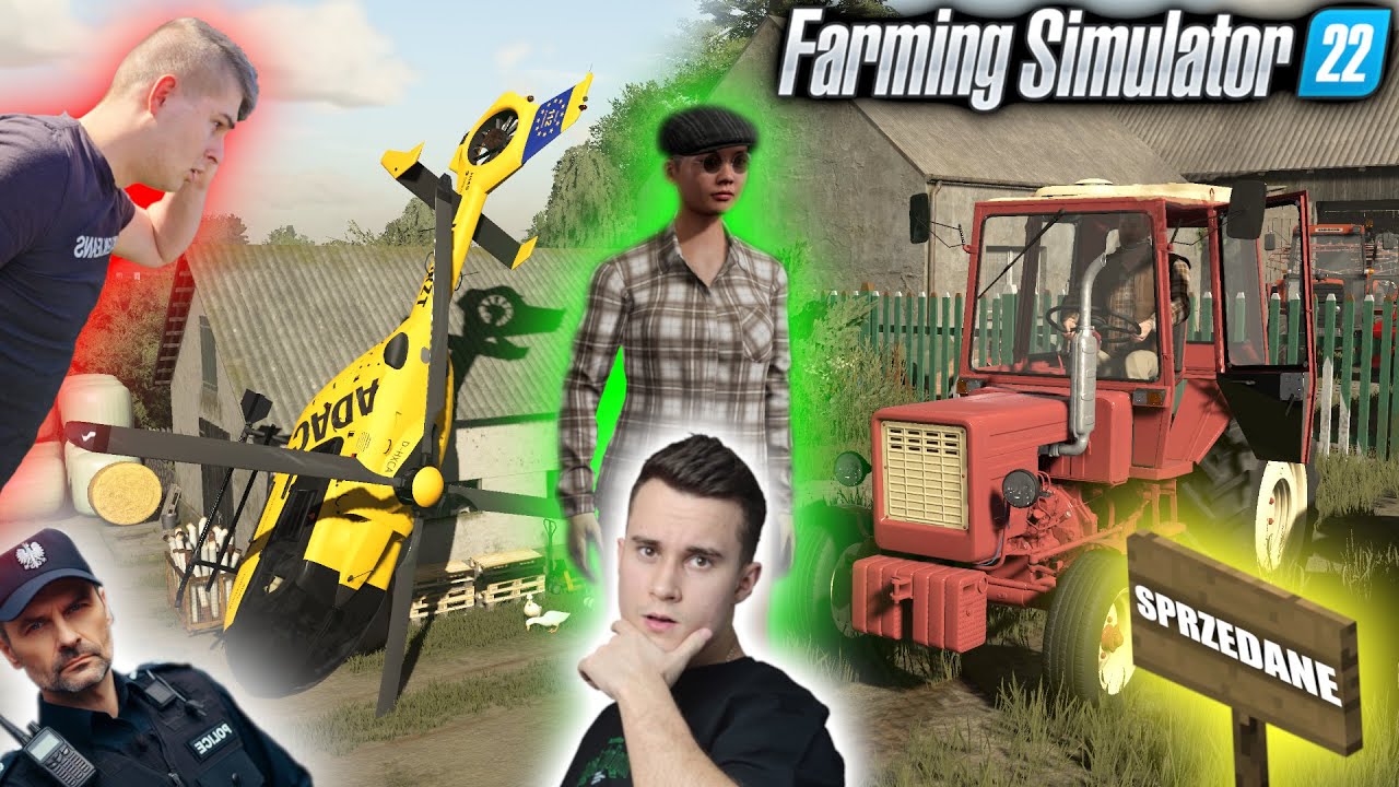 NAJGORSZY ODCINEK! 😂 POLONEZ NA DACHU 😱 POLICJA ROZBIŁA HELIKOPTER 🐮POLSKA WIEŚ🐷 132