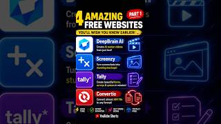 4 FREE Websites You’ll Wish You Knew Earlier! 🤯🔥 | PART 1 #TechShorts