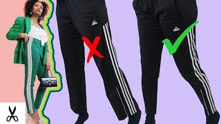 skinny leg adidas track pants