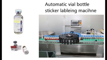 300 bpm Auto Round Bottle Sticker Labeling Machine for vial bottles with TIJ Inkjet Batch Coding M/c