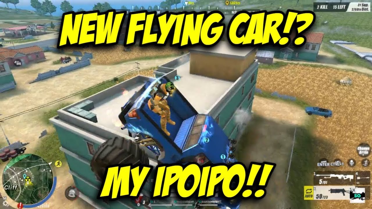 NEW BUG FLYING CAR!(Rules Of Surviva:Battle Royale)