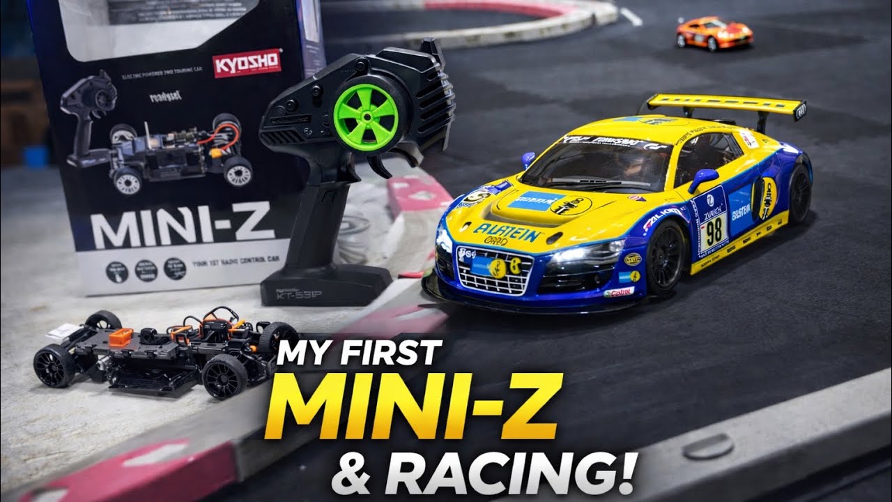 Kyosho Mini Z Madness! Unboxing and Racing my first Kyosho Mini-Z. 