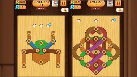 Screw Puzzle: Wood Nut & Bolt - Level 273