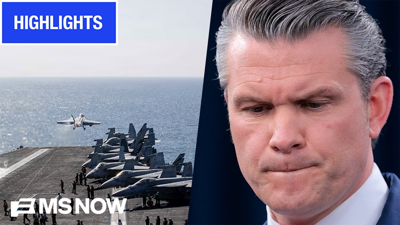 Hegseth tried to 'COVER UP' real reason for USS Lincoln supply shortages | MS NOW HIGHLIGHTS 