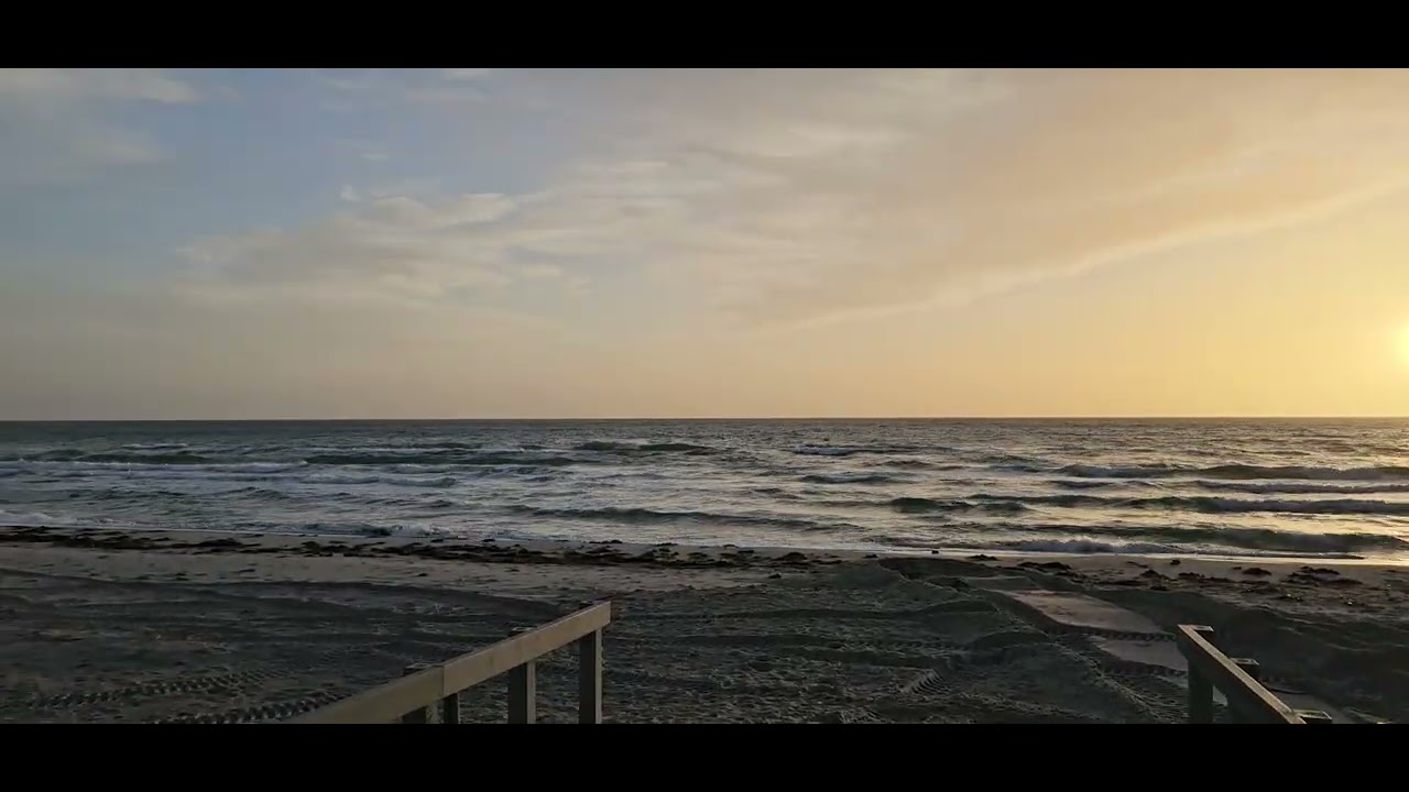 9AM on a winter day in Grenaa, Denmark at the beach
