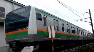 E233系3000番台東チタNT12編成新津車両製作所にて2012.3.17[HD]