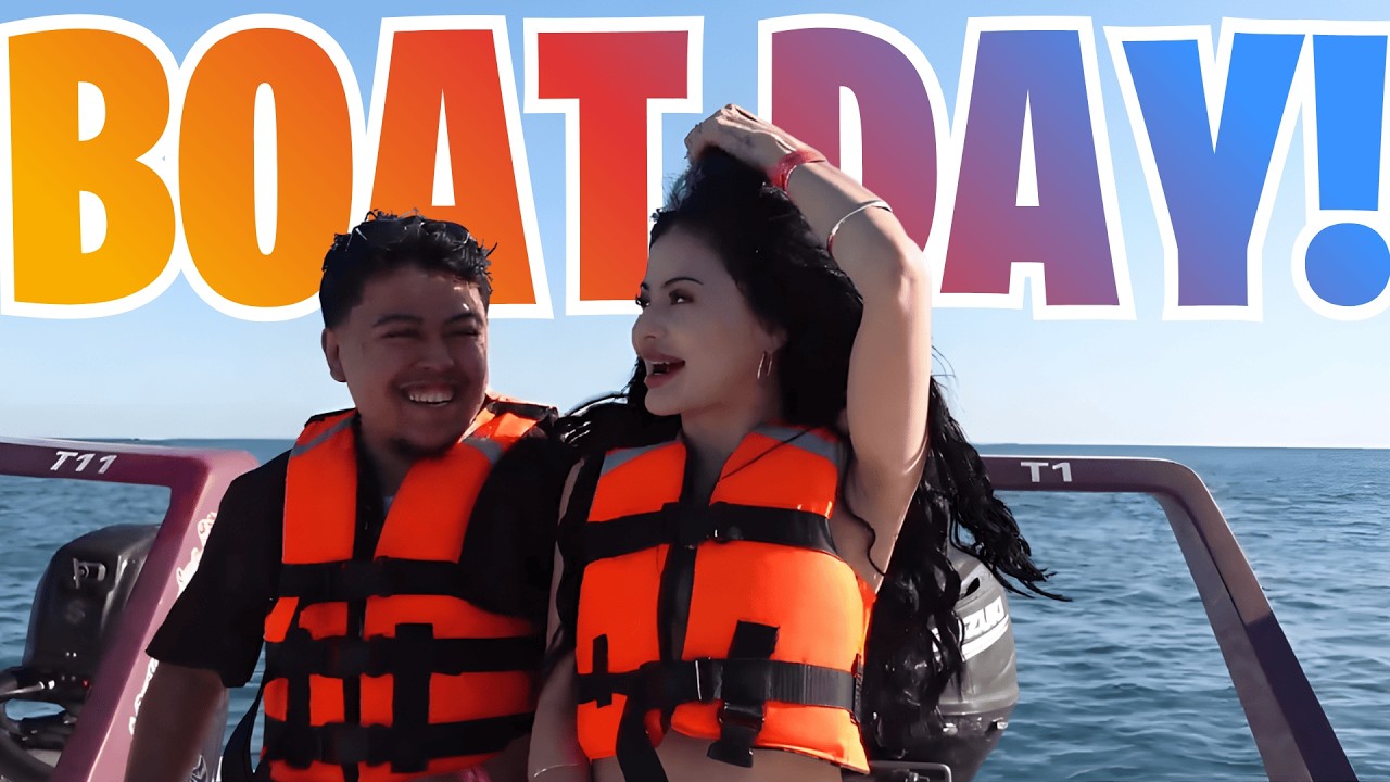 WENDY ORTIZ TAKES BENJY CHAVEZ ON A BOAT RIDE IN CANCUN