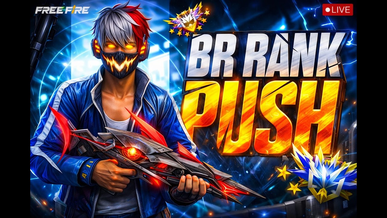 ⚡ GRANDMASTER TOP 1 PUSH! V Badge Lobby 💎 FF LIVE 🔴 Free Fire LIVE!#ff #freefire #shorts