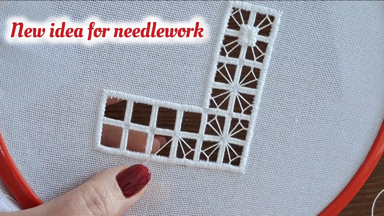 Hand embroidery 🪡  : practical needlework tutorial step by step for beginners ✨️ 