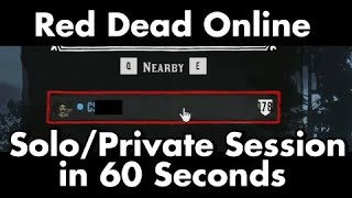 Red Dead Online Solo Lobby in 60 Seconds 2022 (+Private Session With Friends) 100% Reliability RDR2 screenshot 2