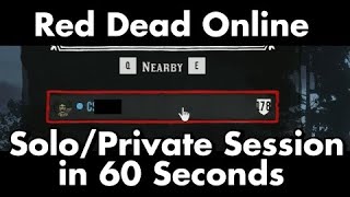 Red Dead Online Solo Lobby in 60 Seconds 2026 (+Private Session With Friends) 100% Reliability RDR2