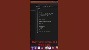 UNTIL, Times, Ruby While Loop #ruby #coding  #shorts