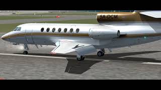 Flysimware Falcon 50 Landing Test 3