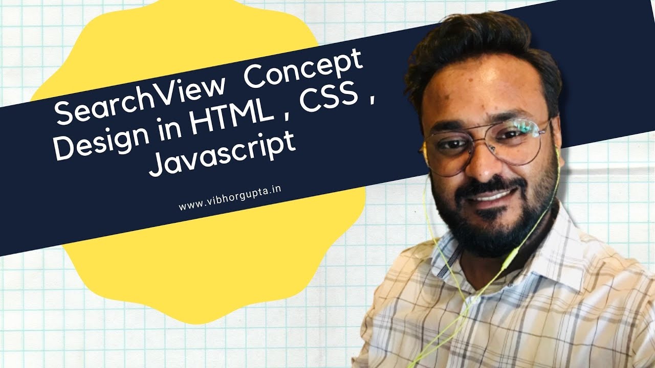 Search Views UI in HTML , CSS , Javascript Design - YouTube