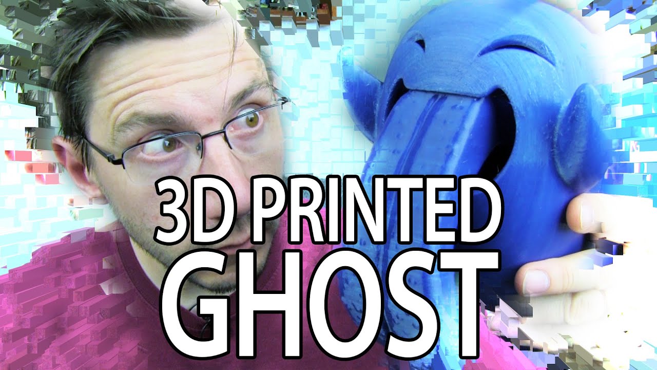 3D Printing the 3DKitBash Mega Ghost with HUGE Moveable Tongue!