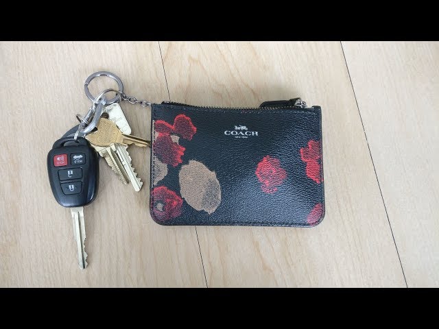 Do Car Keys Fit??: Coach Floral Key Pouch 