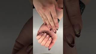 Cherry French Tip Nails 🍷✨| Fall Nail Design #nails #naildesign #frenchnails #fallnails #shorts