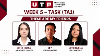 WEEK 5 – TASK (TA1): THESE ARE MY FRIENDS | ENGLISH I