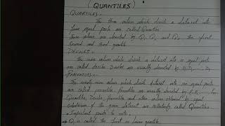 Quantiles