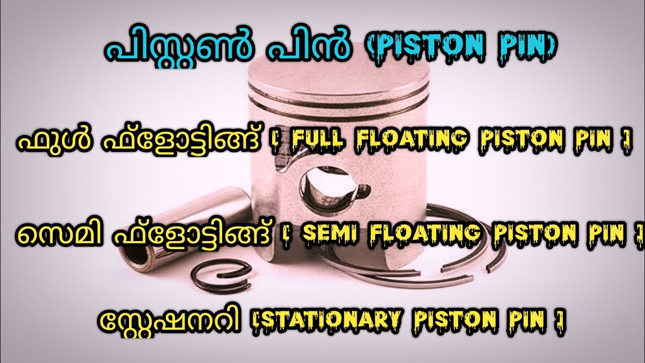 Full Floating,Semi floating,stationary Piston pin YouTube