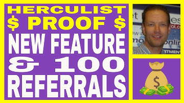 Herculist Review 2022 - NEW FEATURE - Income $ Proof - 100 Referrals - FREE To JOIN!!!