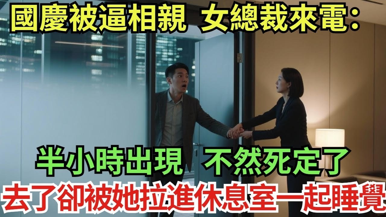 國慶被逼相親，女總裁來電：半小時出現，不然死定了！去了卻被她拉進休息室一起睡覺！#真實故事#案件#奇聞#故事#奇聞觀察室#奇聞#真相#奇聞軼事#談笑娛生