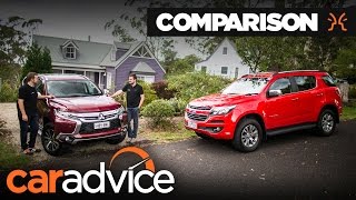 2017 Mitsubishi Pajero Sport (Montero) v Holden (Chevrolet) Trailblazer comparison | CarAdvice
